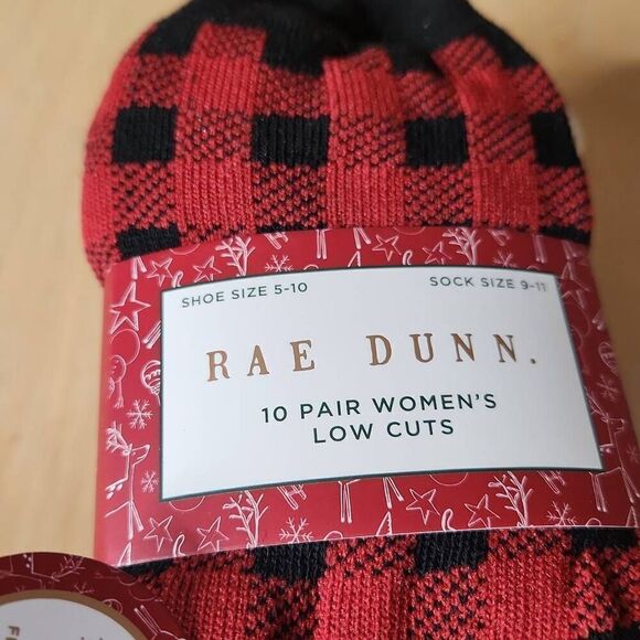 Rae Dunn Christmas socks women's low cut 10 pairs - Picture 3 of 5